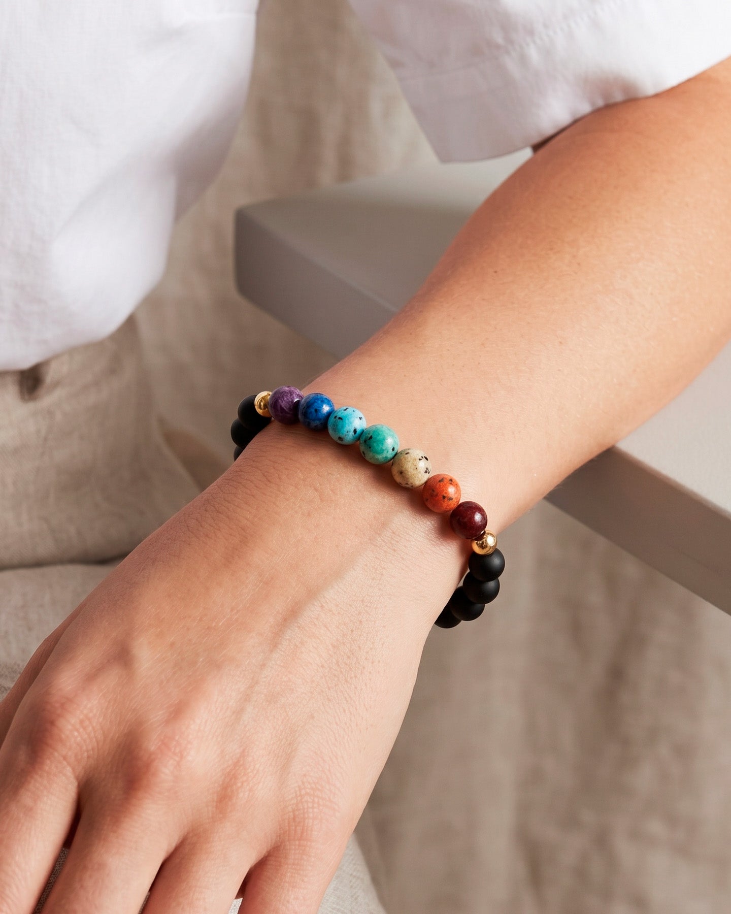 Pulsera Onix Facetada