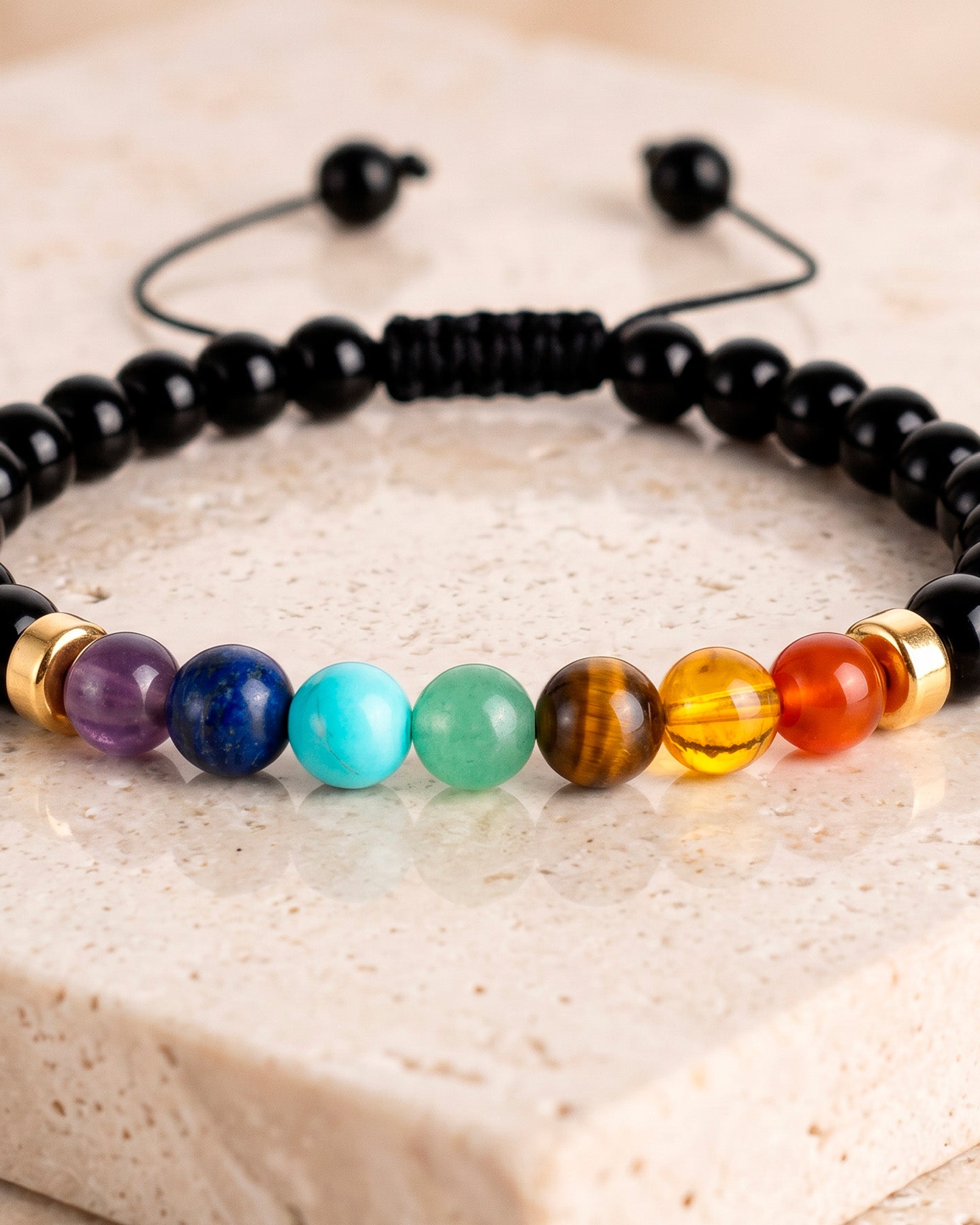 Pulsera Onix Ojo De Tigre Multicolor