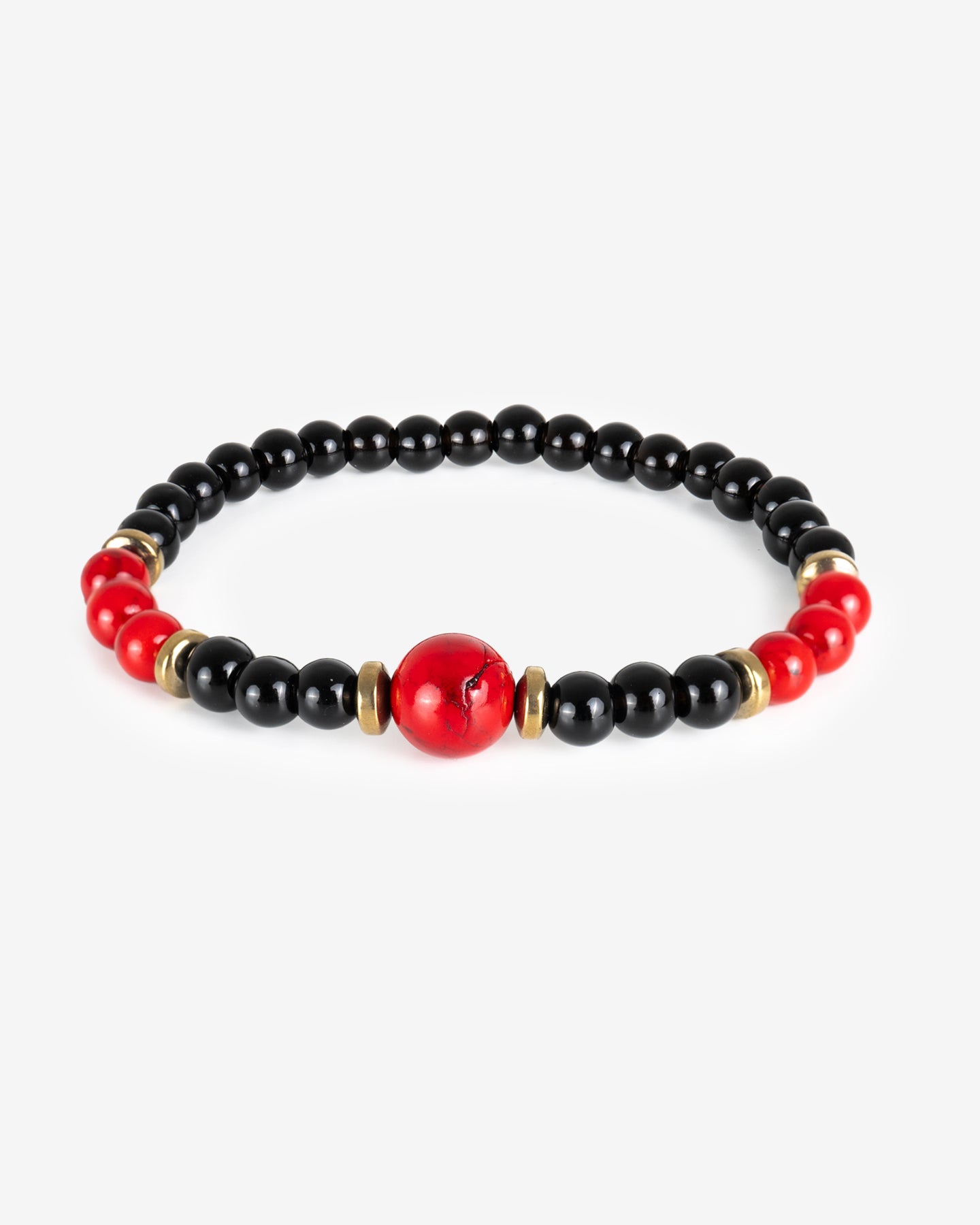 Pulsera Onix Coral Hematita