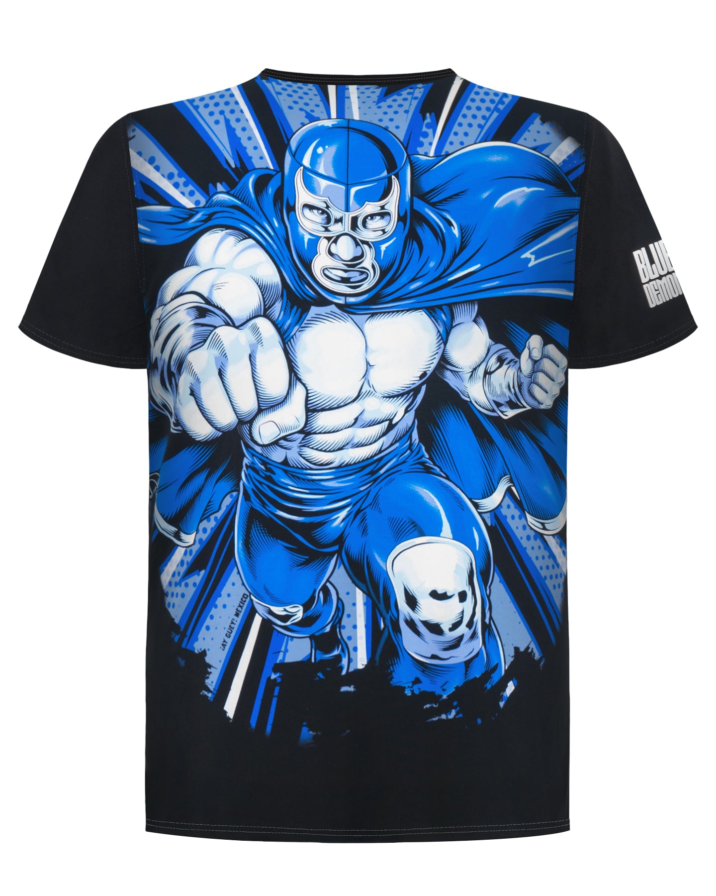 Playera Blue Demon Jr. 11 Estampado Espalda