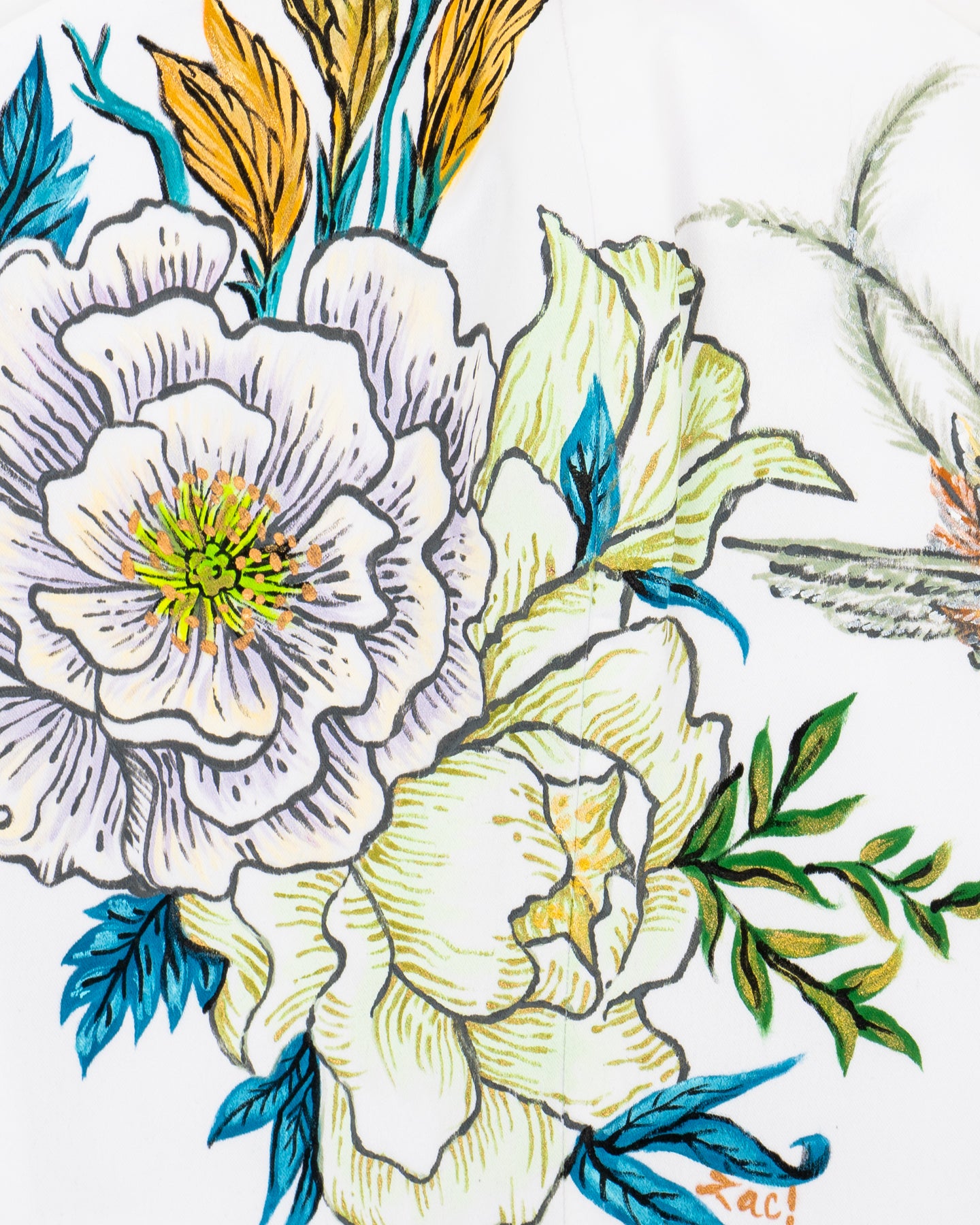 Top Corset Arte Colibrí