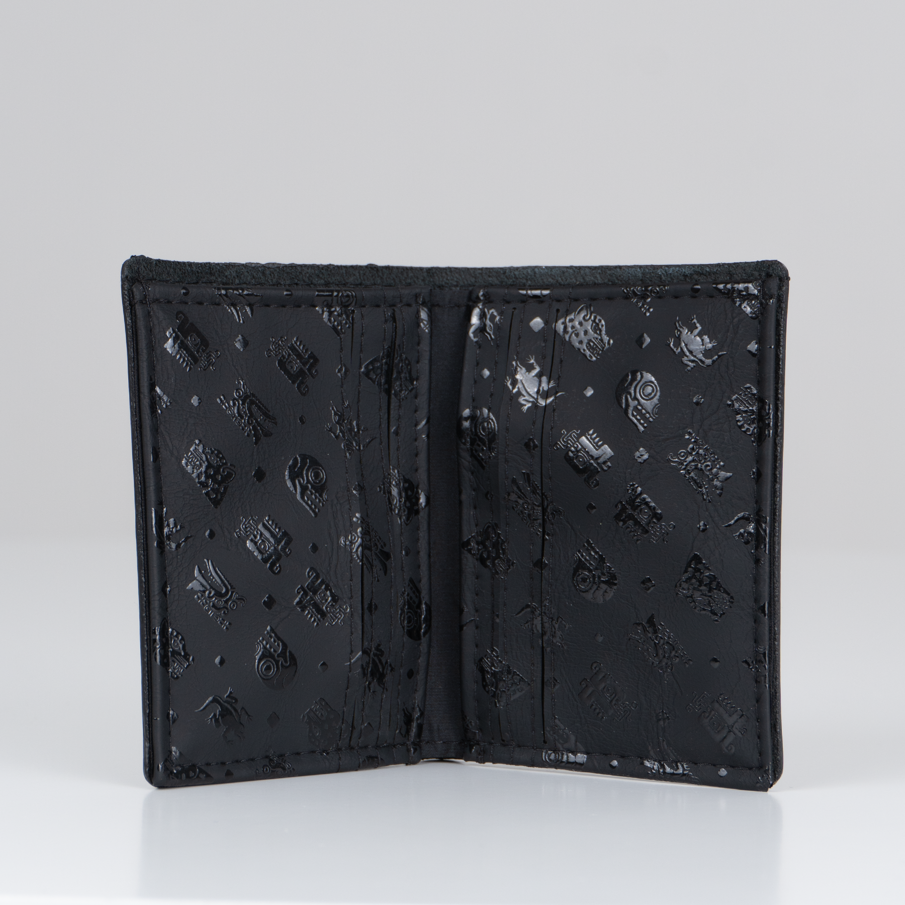 Billetera de piel - Colección SÍMBOLOS PREHISPÁNICOS