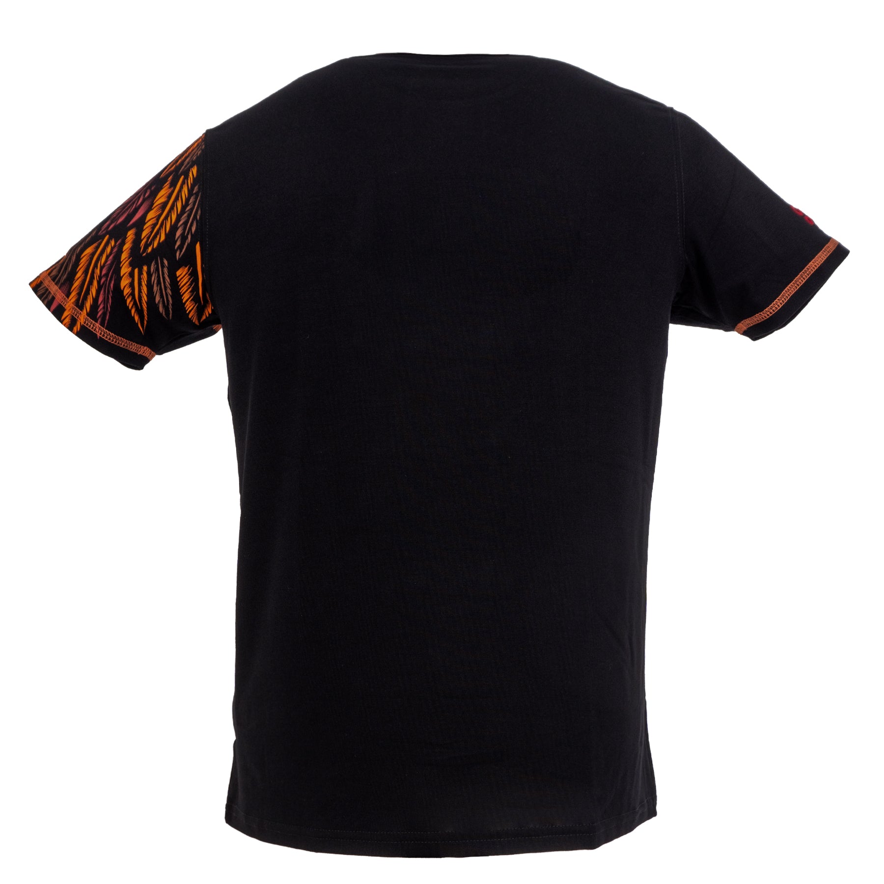 ・Playera con estampado asimétrico de gran formato para hombre - Modelo RAÍZ
