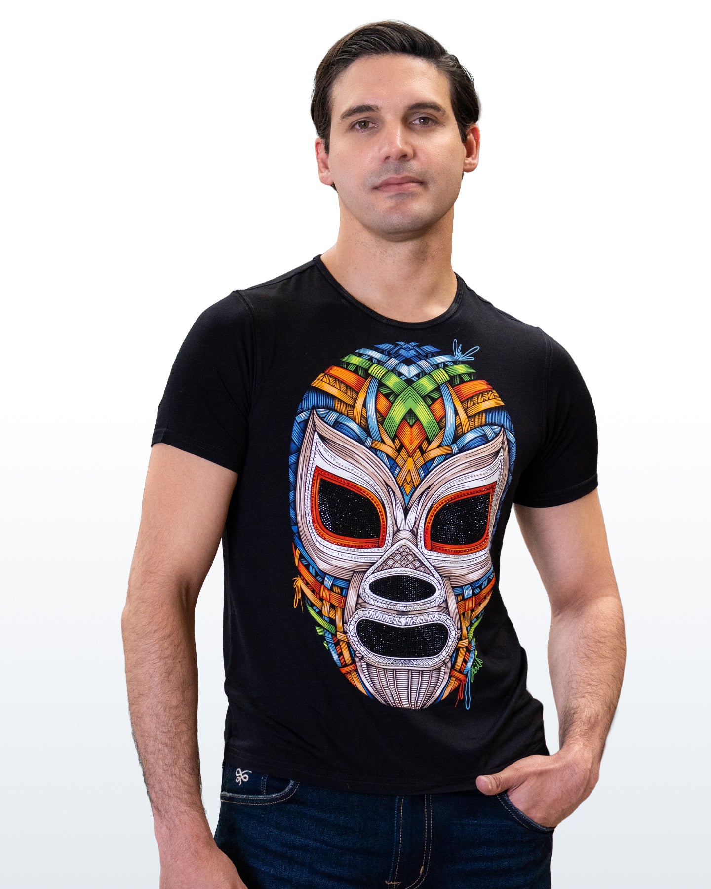 ・Playera Hileras Pedrería