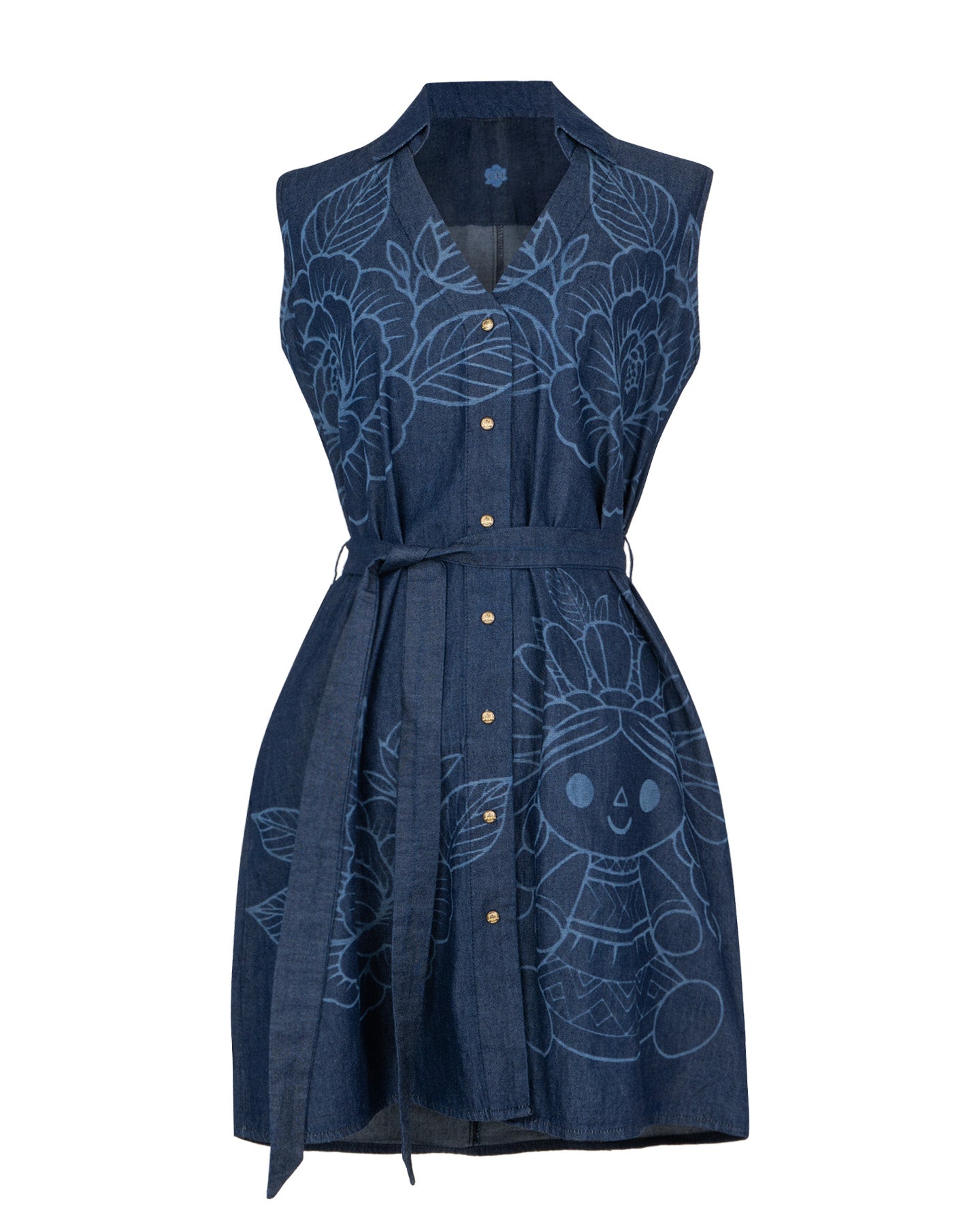 Vestido Mezclilla con Bordados MAXI PETRA
