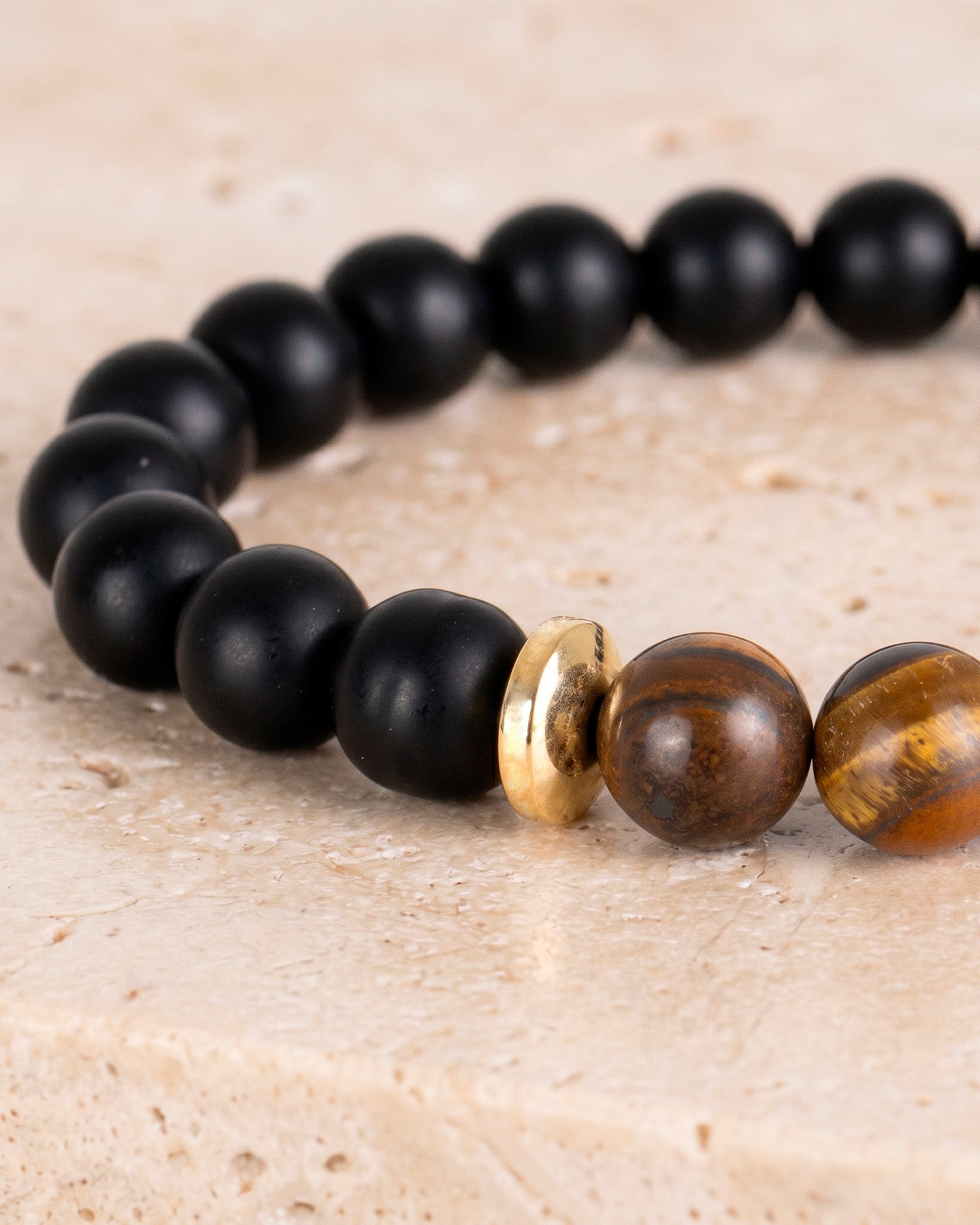 Pulsera Onix Mate Ojo De Tigre