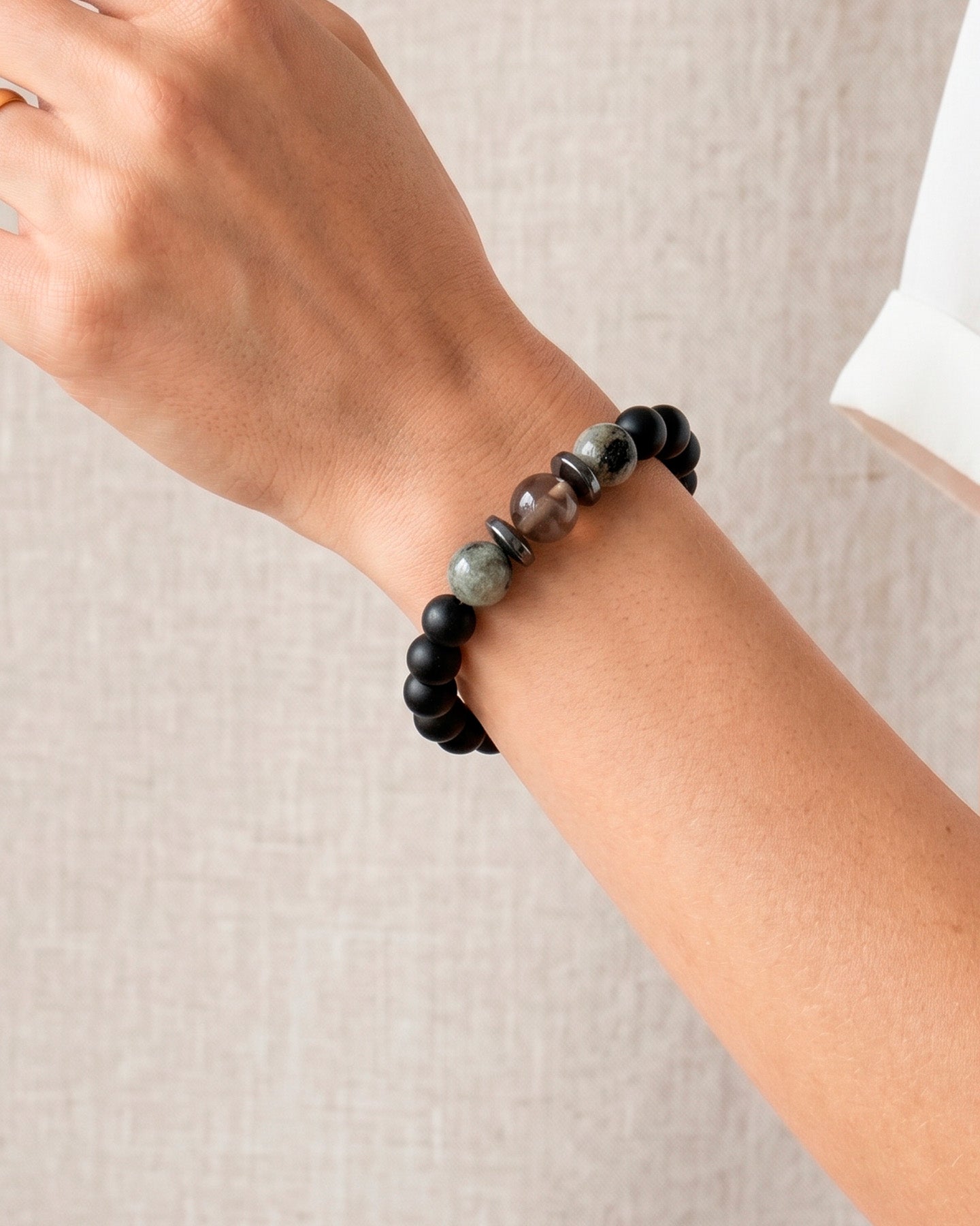 Pulsera Onix Agata Hematita
