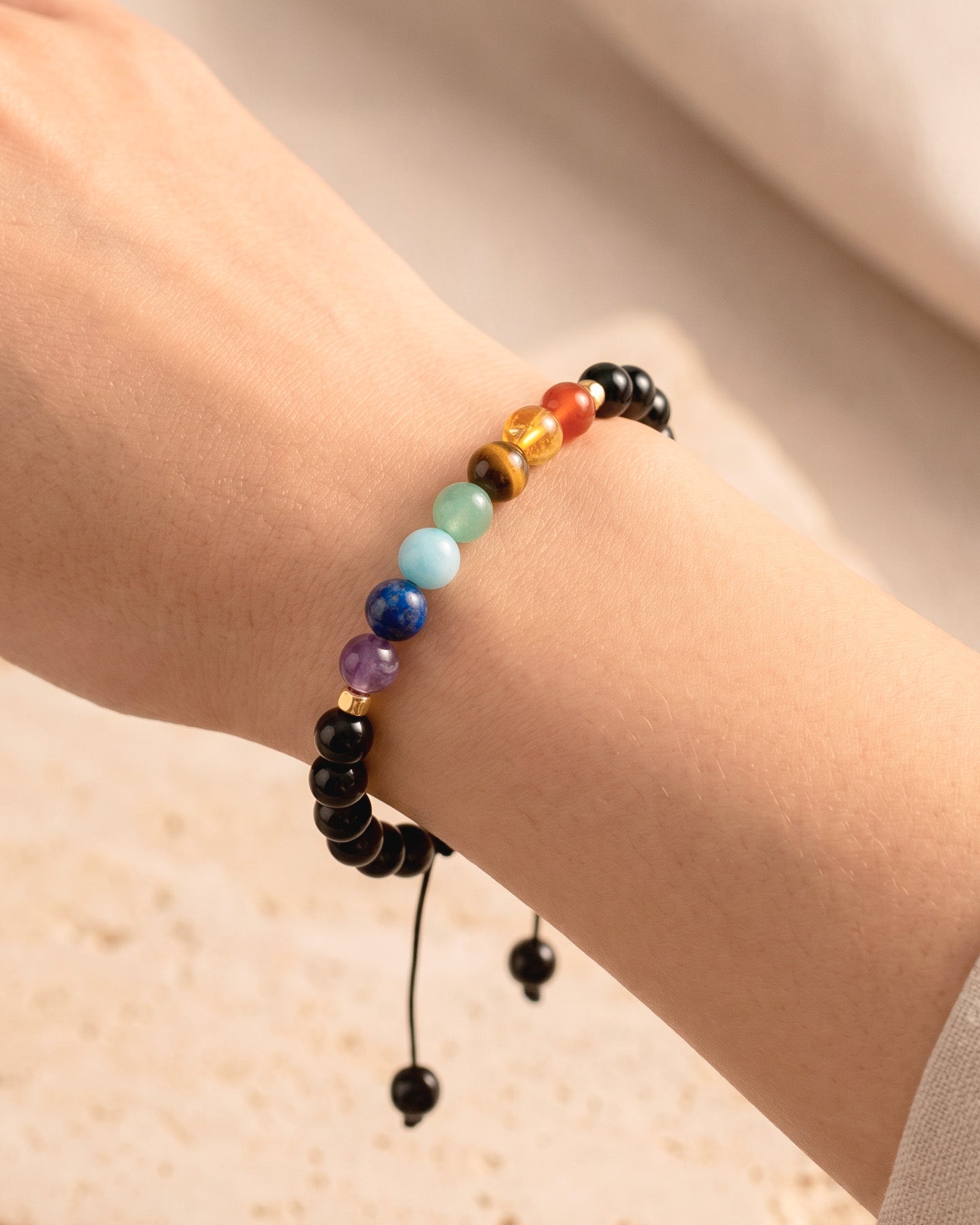 Pulsera Onix Ojo De Tigre Multicolor