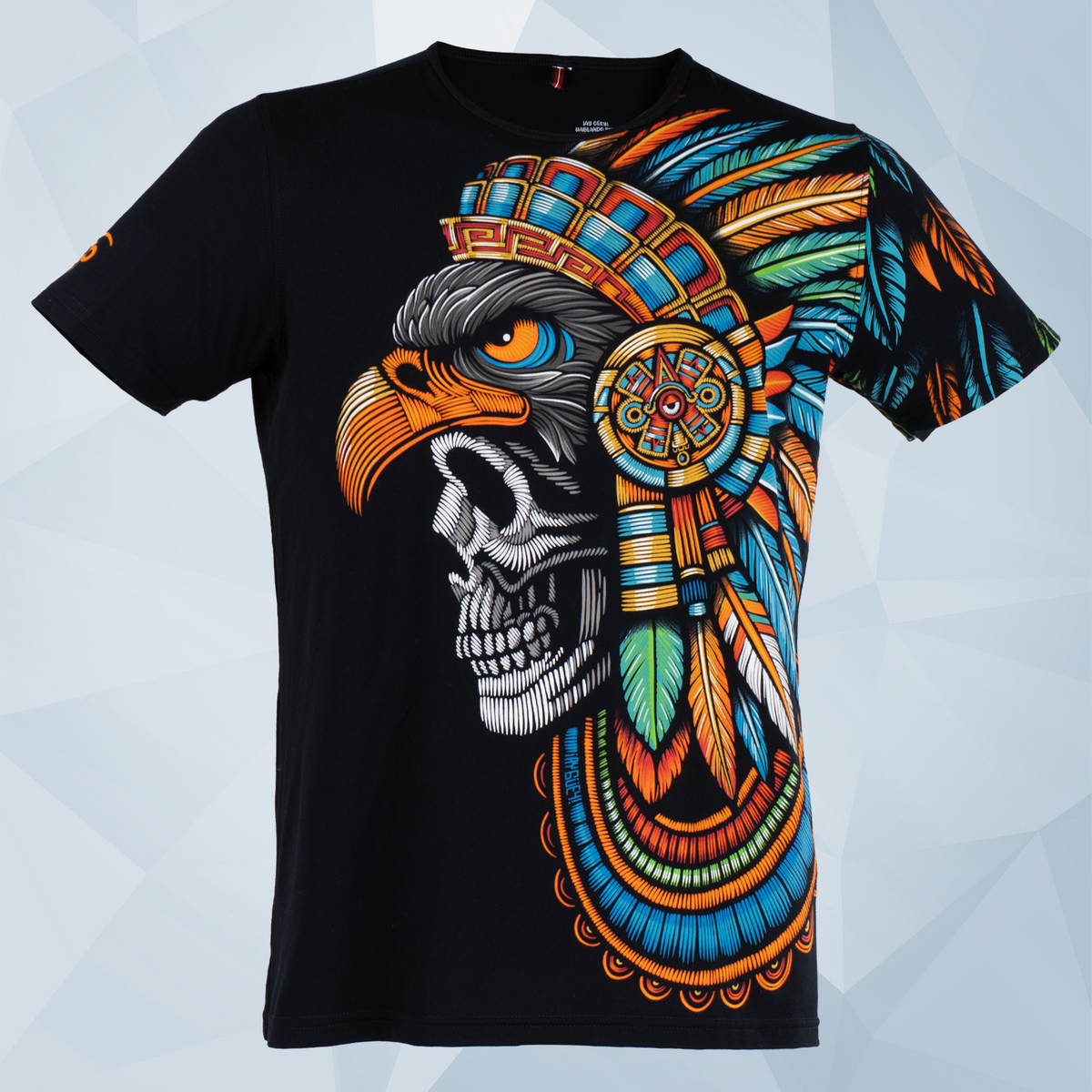 Playera con estampado asimétrico de gran formato para hombre - Modelo ...