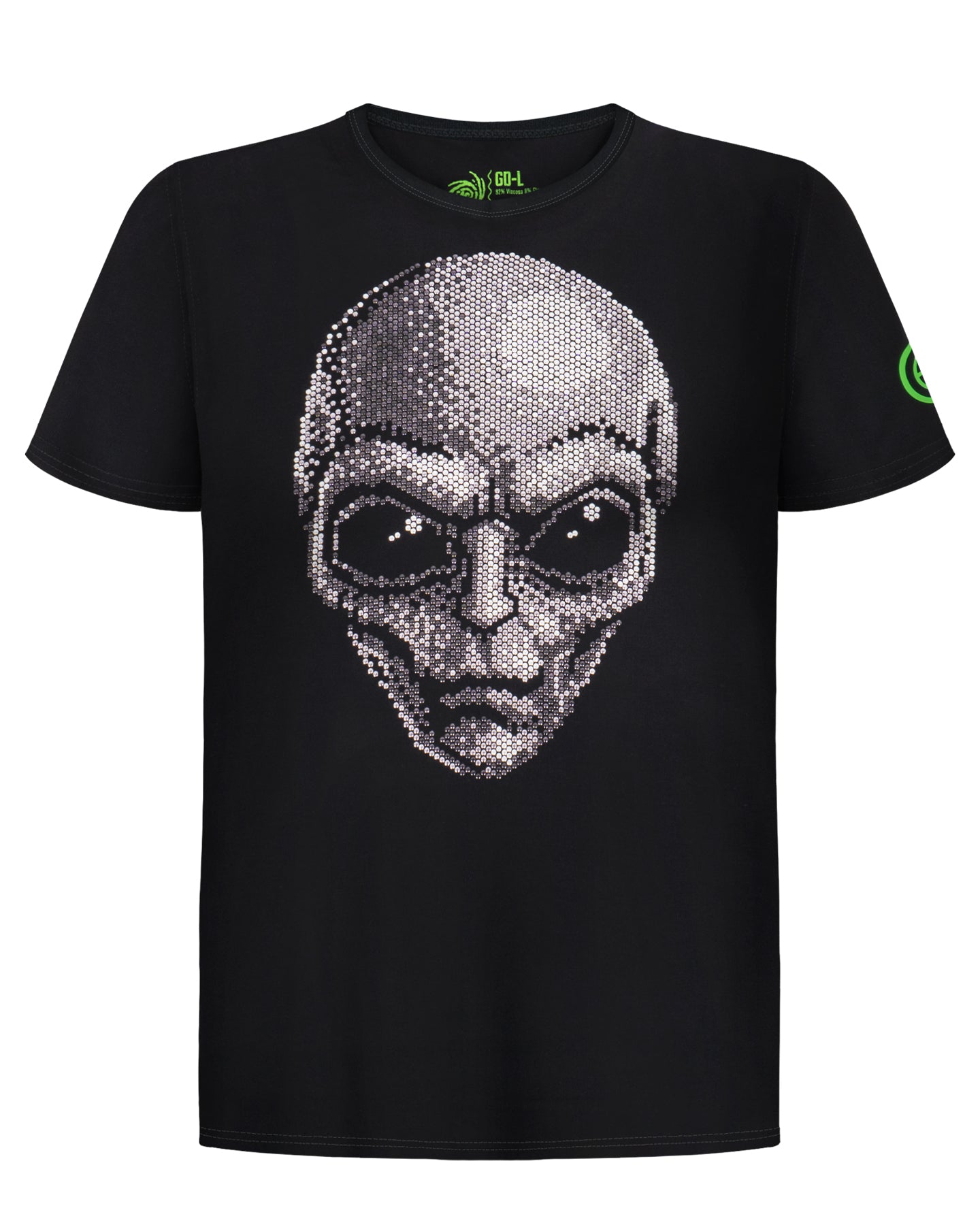 Playera Grises Estoperoles