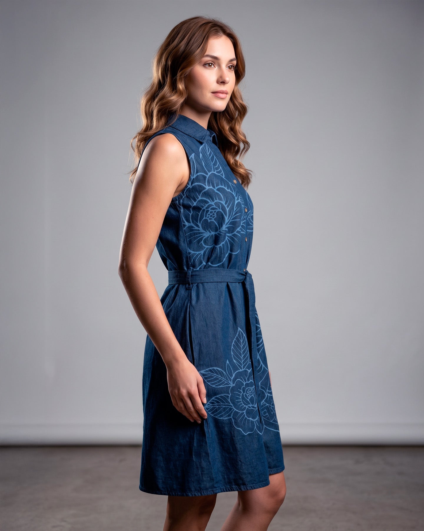 Vestido Mezclilla con Bordados MAXI PETRA