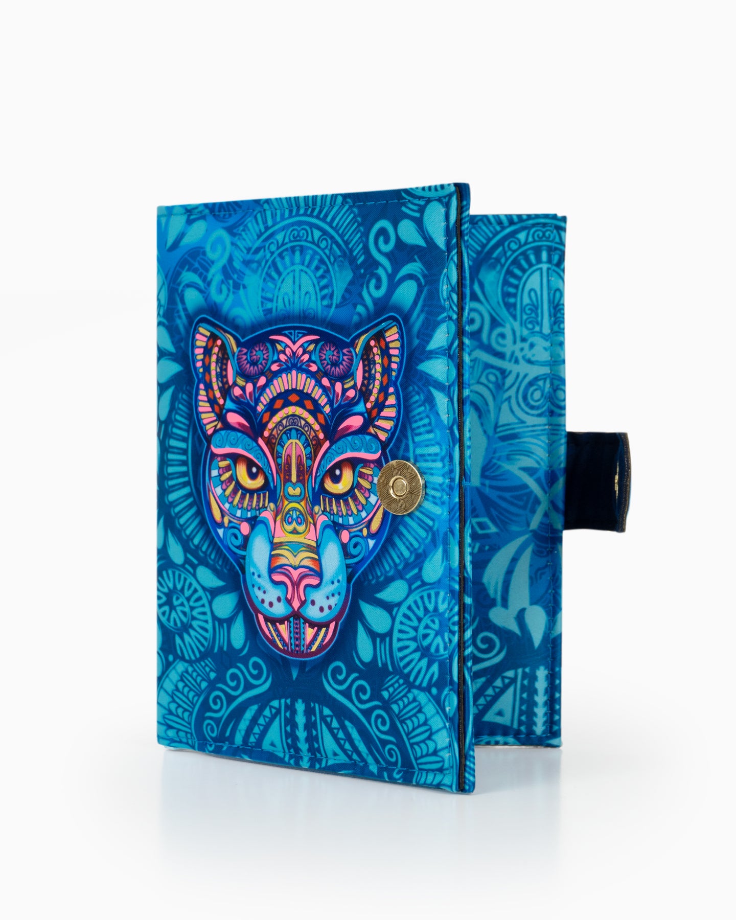 Porta Pasaporte de tela para mujer - Colección ENO-JAA TURQUESA