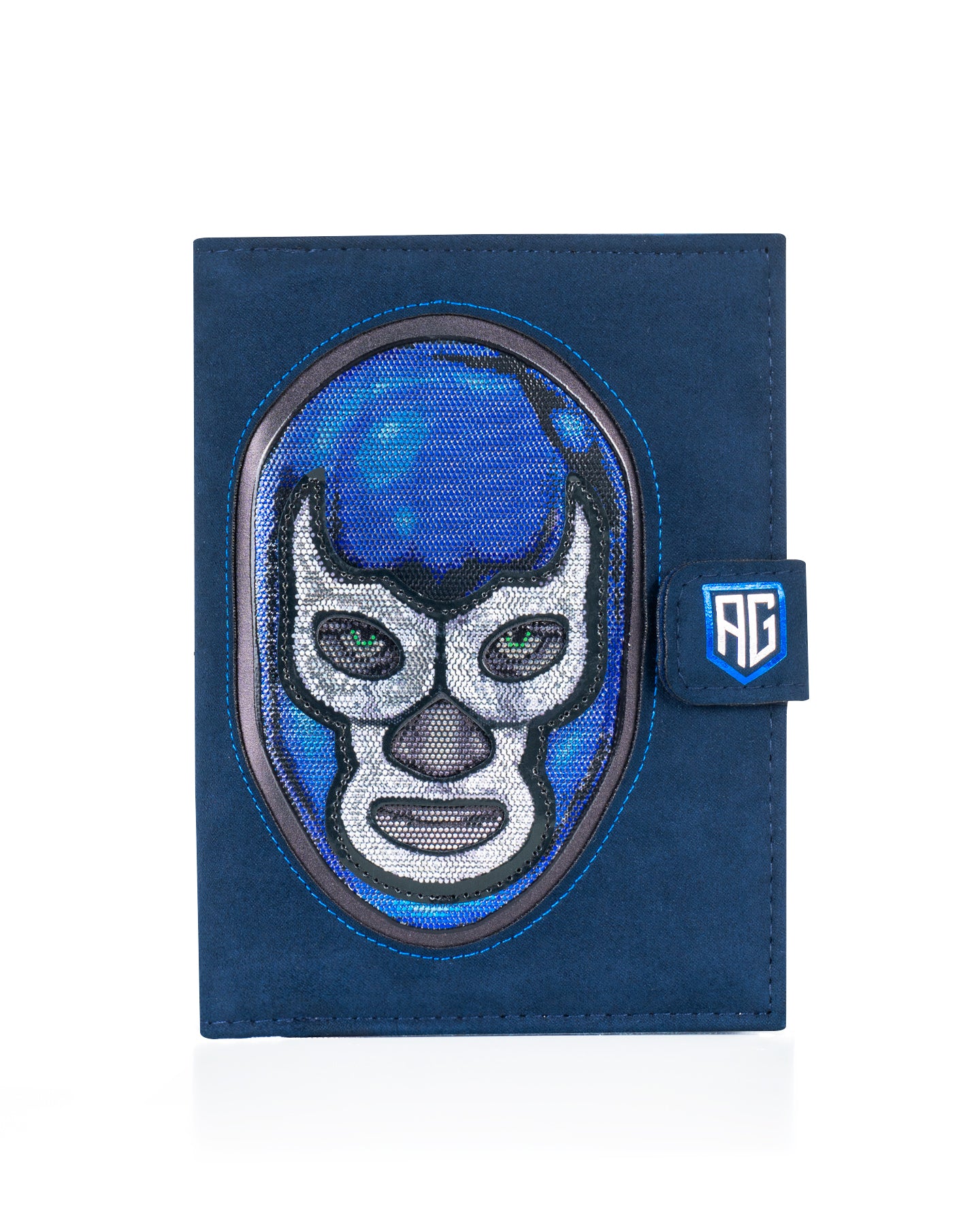 Porta Pasaporte Máscara Blue Demon Jr.