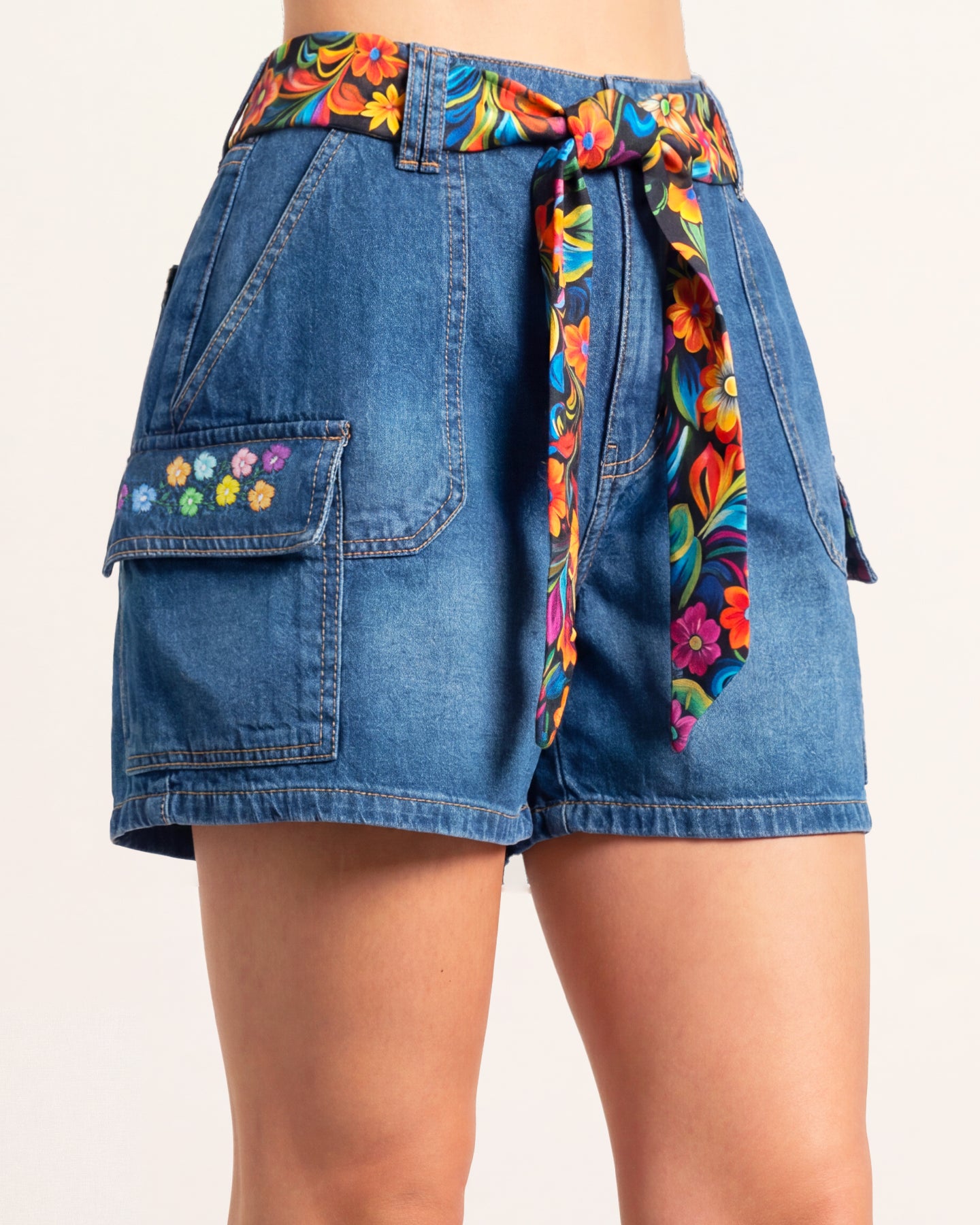 Shorts Dama Flores 1