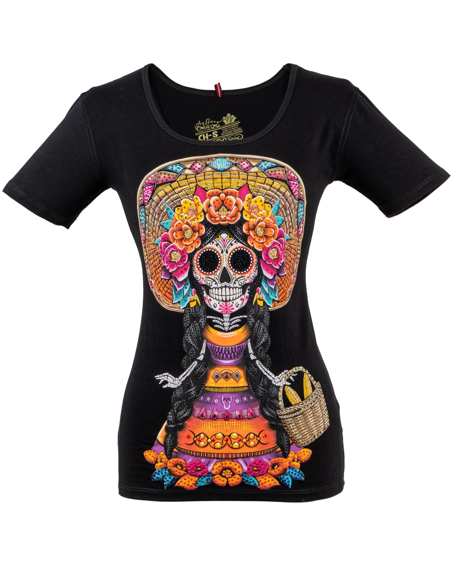 Ay Güey Camisas Negras Con Calaveras Playera Calavera Playeras